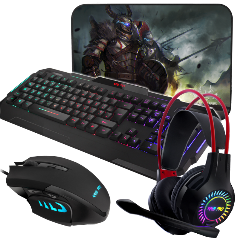 Sumvision 4 In 1 Keyboard, Mouse, Headset, Gaming Starter Set — Inkguru