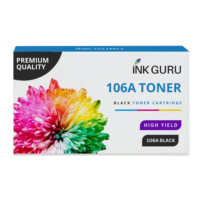 HP LaserJet 107a Black Toner. High Capacity 106A Compatible Toner Cartridge