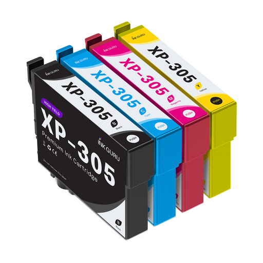 Epson XP-305 Ink - Pack of 4 Value Multipack. High Capacity 18XL Compatible Ink Cartridge