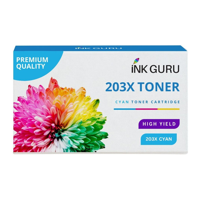 HP Colour LaserJet Pro M254dw Cyan Toner. High Capacity 203X Compatible Toner Cartridge