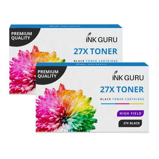 HP Laserjet 4050 Black Toner - 2 Black Value Pack. High Capacity Compatible Toner Cartridges (27X)