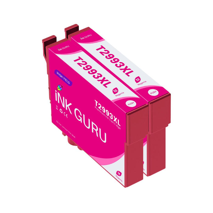 Epson T2993XL Magenta Ink - 2 Magenta Value Pack. High Capacity Compatible Ink Cartridges  (29XL)