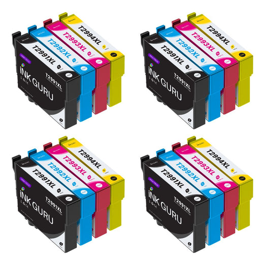 Epson XP-245 Ink - Pack of 16 4 Packs Value Multipack. High Capacity Compatible Ink Cartridges 29XL