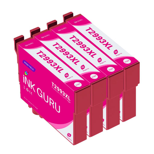 Epson XP-332 Magenta Ink - 4 Magenta Value Pack. High Capacity Compatible Ink Cartridges T2993XL (29XL)