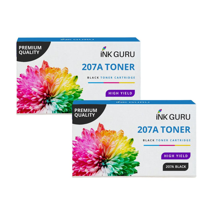 HP Colour LaserJet Pro MFP M283FDN Black Toner - 2 Black Value Pack. High Capacity Compatible Toner Cartridges (207A)