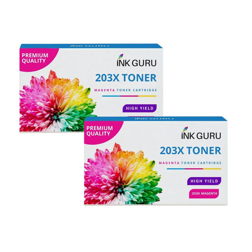 HP Colour LaserJet Pro MFP M281fdw Magenta Toner - 2 Magenta Value Pack. High Capacity Compatible Toner Cartridges (203X)