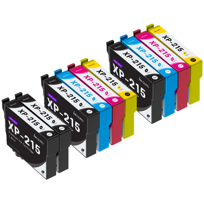 Epson XP-215 Ink - Pack of 10 2 Pack & 2 Black 18XL Compatible Ink Cartridge