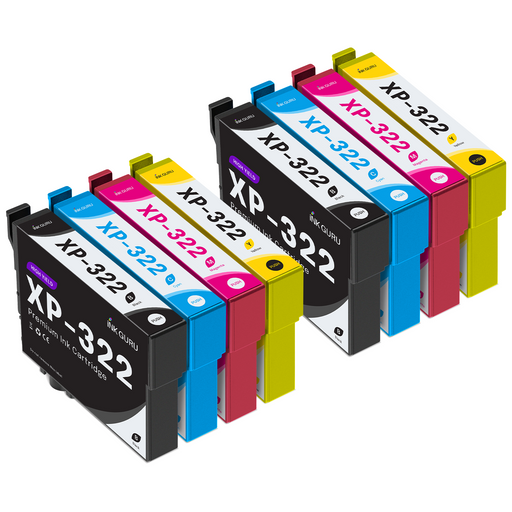 Epson XP-322 Ink - Pack of 8 2 Pack 18XL Compatible Ink Cartridge