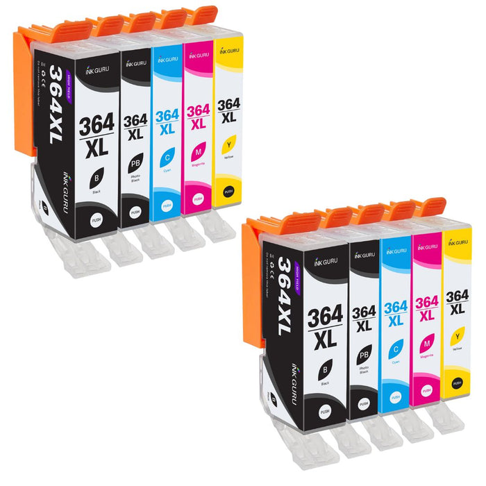 HP OfficeJet 4610 Ink - Pack of 10 2 Pack Value Multipack. High Capacity 364XL Compatible Ink Cartridge