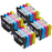 Epson XP-205 Ink - Pack of 16 4 Pack Value Multipack. High Capacity 18XL Compatible Ink Cartridges