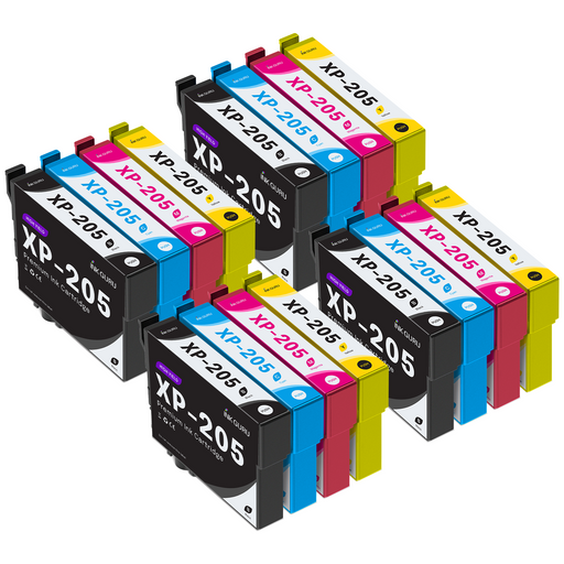 Epson XP-205 Ink - Pack of 16 4 Pack Value Multipack. High Capacity 18XL Compatible Ink Cartridges