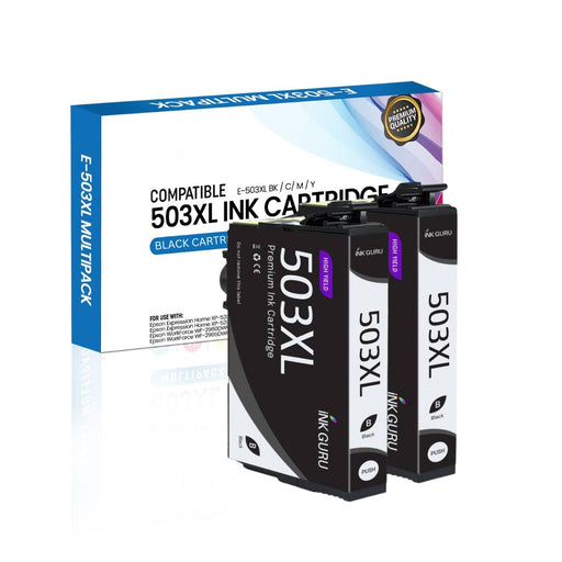 Epson Expression Home XP-5205 Black Ink - 2 Black Value Pack. High Capacity Compatible Ink Cartridges (503XL)