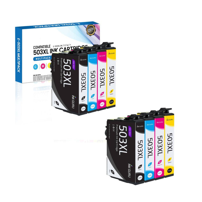 Epson Expression Home XP-5205 Ink - Pack of 8 Value Multipack. High Capacity Compatible Ink Cartridges (503XL)