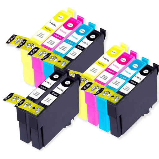 Compatible Epson WF-2845DWF Ink Cartridges Pack of 10 - 2 Set & 2 Black (603XL)