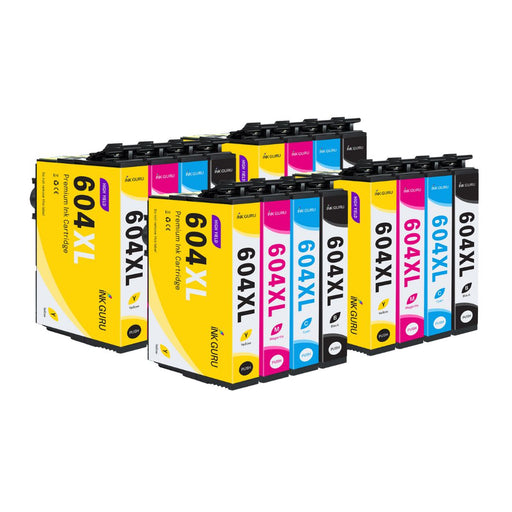 Epson WorkForce WF-2930 Ink - Pack of 16 4 Pack Value Multipack. High Capacity 604XL Compatible Ink Cartridges