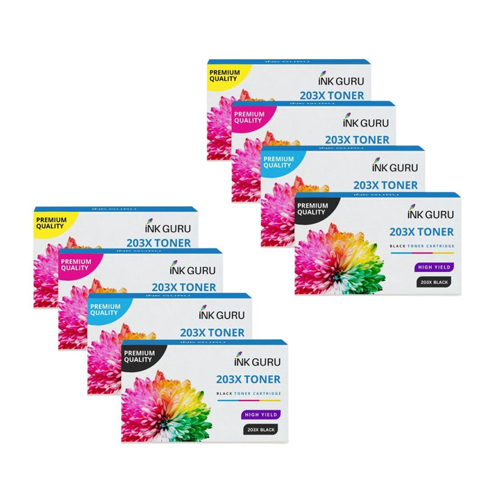 HP Colour LaserJet Pro MFP M281fdw Toner - Pack of 8 Value Multipack. High Capacity Compatible Toner Cartridges (203X)