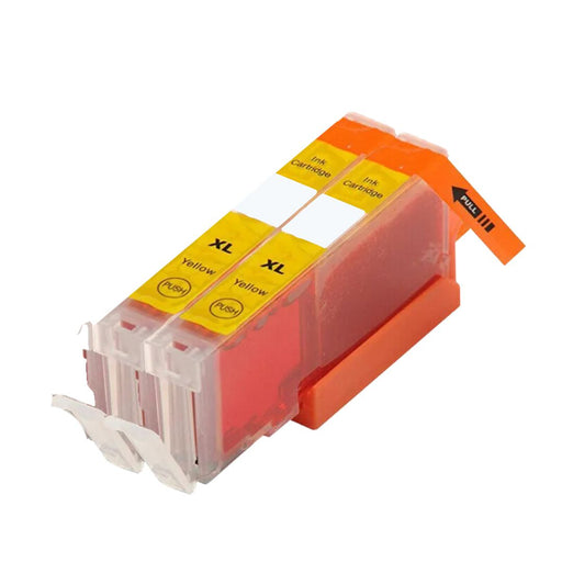 Canon TR7550 Yellow Ink - Pack of 2 Value Pack High Capacity C CLI-581XXL Compatible Ink Cartridges