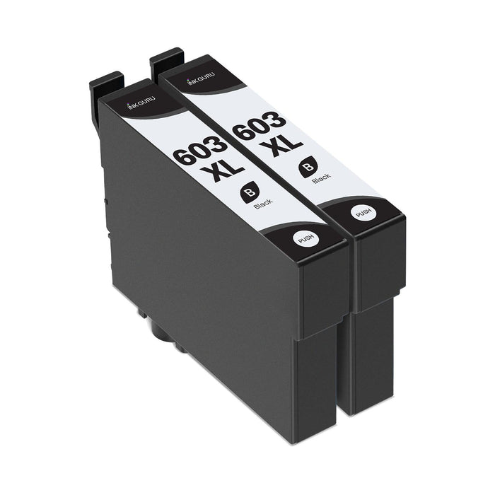 Epson 603XL Black Ink - 2 Black Value Pack. High Capacity Compatible Ink Cartridges (603XL)