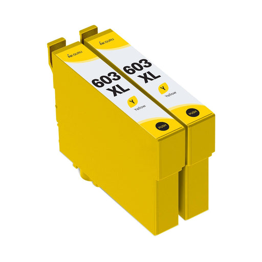 Epson XP-2105 Yellow Ink - 2 Yellow Value Pack. High Capacity Compatible Ink Cartridges (603XL)