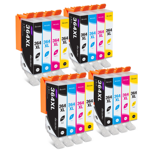 HP Deskjet 3070A Ink - Pack of 16 4 Packs Value Multipack. High Capacity Compatible Ink Cartridges (364XL)