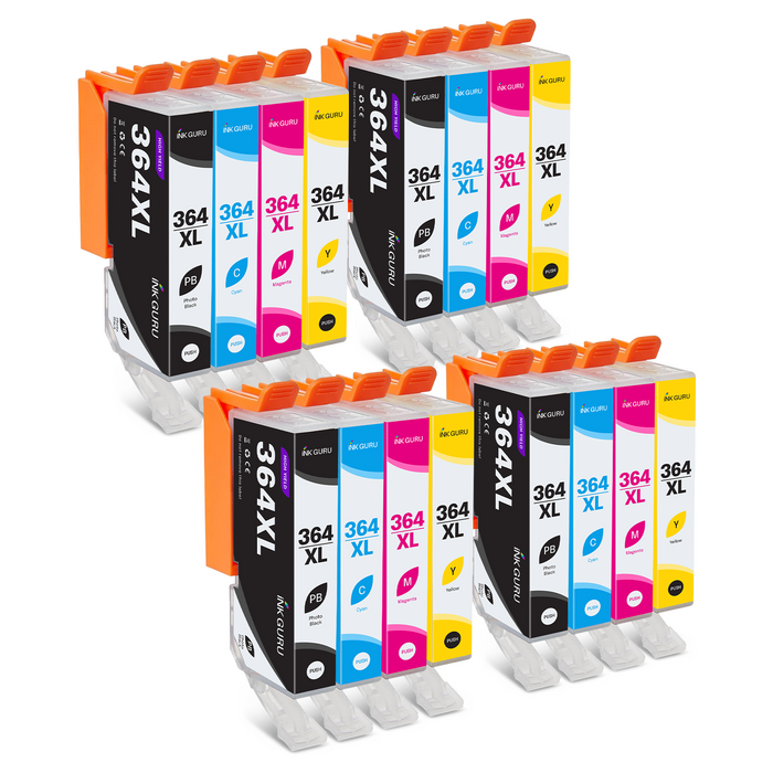 HP Photosmart Plus B210d Ink - Pack of 16 4 Packs Value Multipack. High Capacity Compatible Ink Cartridges (364XL)