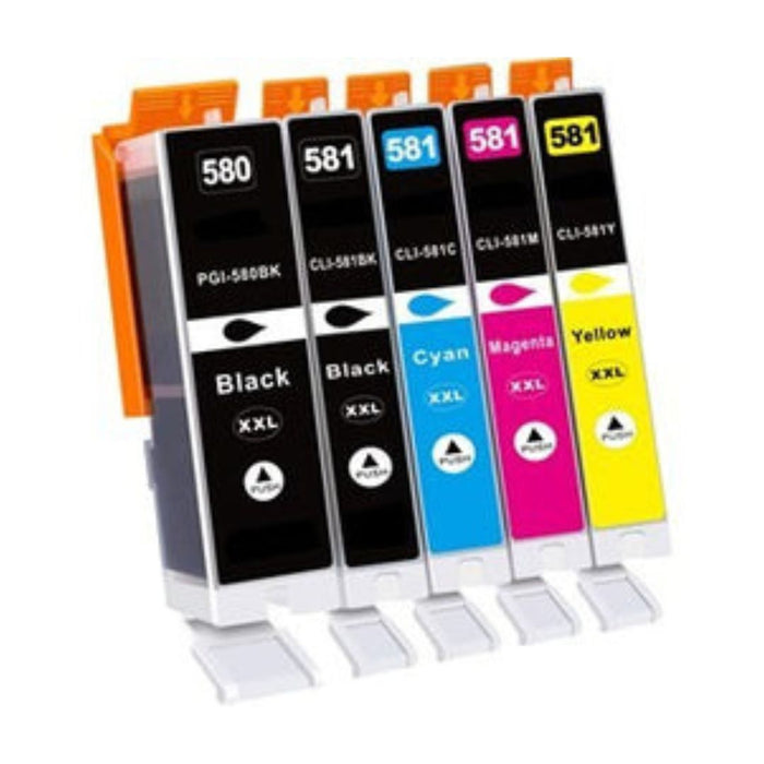 Canon TS8350a Ink - 5 Pack Value Multipack High Capacity PGI-580XXL / CLI-581XXL Compatible Ink Cartridges