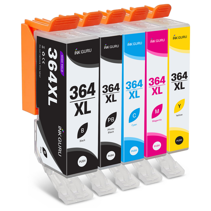 HP Photosmart C5370 Ink. Pack of 5 Value Multipack. High Capacity 364XL Compatible Ink Cartridges