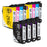 Epson WF-2930 DWF Ink - Pack of 12 - 4 Blacks Value Pack, High Capacity 604XL Compatible Ink Cartridges