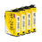 Epson WF-2930DWF Yellow Ink - Pack of 4 Yellow Value Multipack, High Capacity 604XL Compatible Ink Cartridges