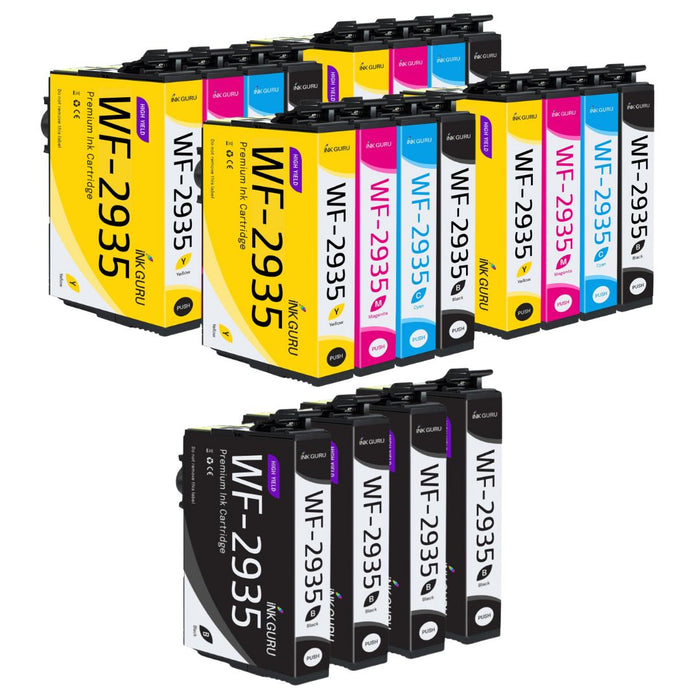 Epson WorkForce WF-2935 Ink - Pack of 20 4 Packs & 4 Blacks Value Multipack. High Capacity 604XL Compatible Ink Cartridges