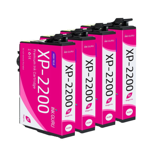 Epson XP-2200 Magenta Ink - Pack of 2 Magenta Value Multipack, High Capacity 604XL Compatible Ink Cartridges