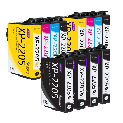 Epson XP-2205 Ink - Pack of 12 - 4 Blacks Value Pack, High Capacity 604XL Compatible Ink Cartridges