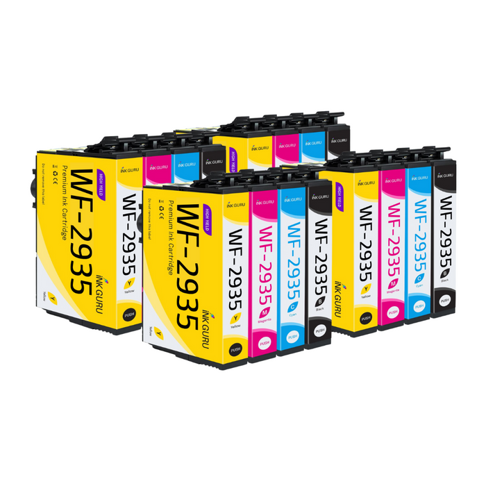 Epson WorkForce WF-2935 Ink - Pack of 16 4 Pack Value Multipack. High Capacity 604XL Compatible Ink Cartridges