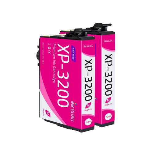 Epson XP-3200 Magenta Ink - Pack of 4 Magenta Value Multipack, High Capacity 604XL Compatible Ink Cartridges