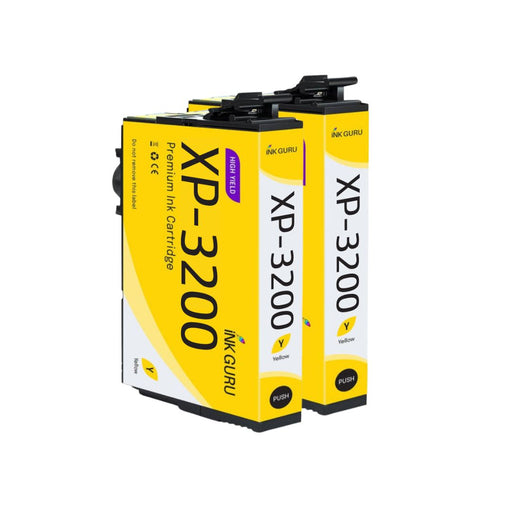 Epson XP-3200 Yellow Ink - Pack of 2 Yellow Value Multipack, High Capacity 604XL Compatible Ink Cartridges