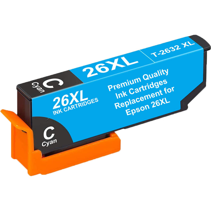 Epson XP-700 Cyan Ink - T2632XL Compatible Ink Cartridge