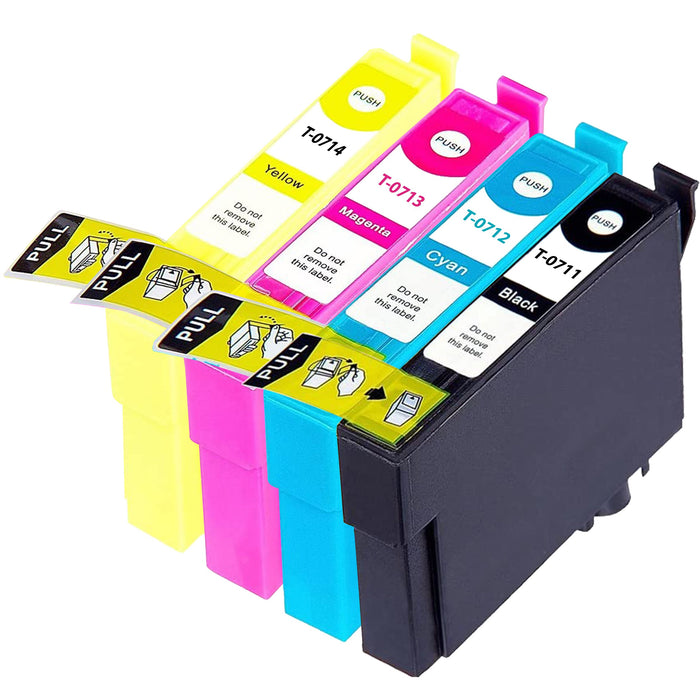 Epson DX9400 Ink - Pack of 4 Value Multipack. High Capacity T0715 Compatible Ink Cartridge