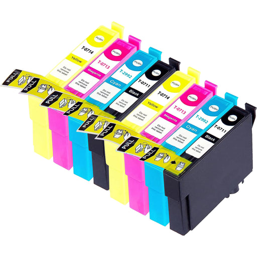 Epson SX405 Ink - Pack of 8 2 Pack Value Multipack. High Capacity T0715 Compatible Ink Cartridge